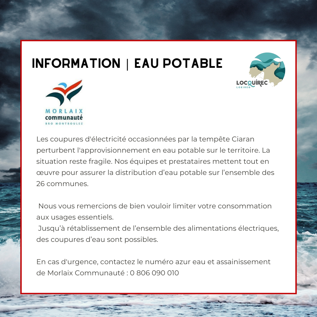 Tempête Ciaran | Rappel à vigilance