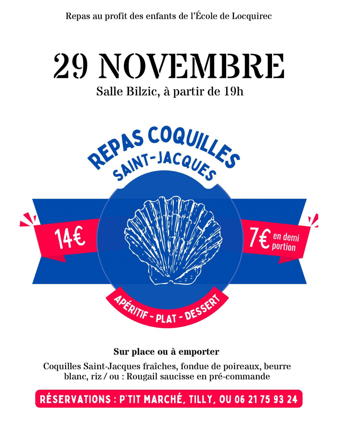 ALPE | Repas Coquilles Saint-Jacques