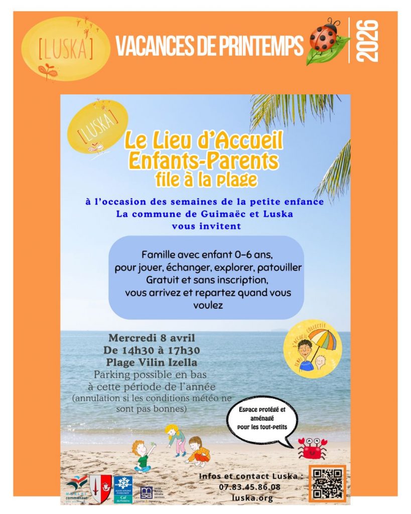 Rendez vous association luska morlaix locquirec guimaec vacances printemps