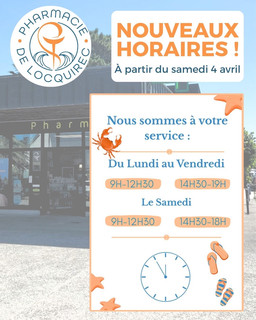 Pharmacie : nouveaux horaires