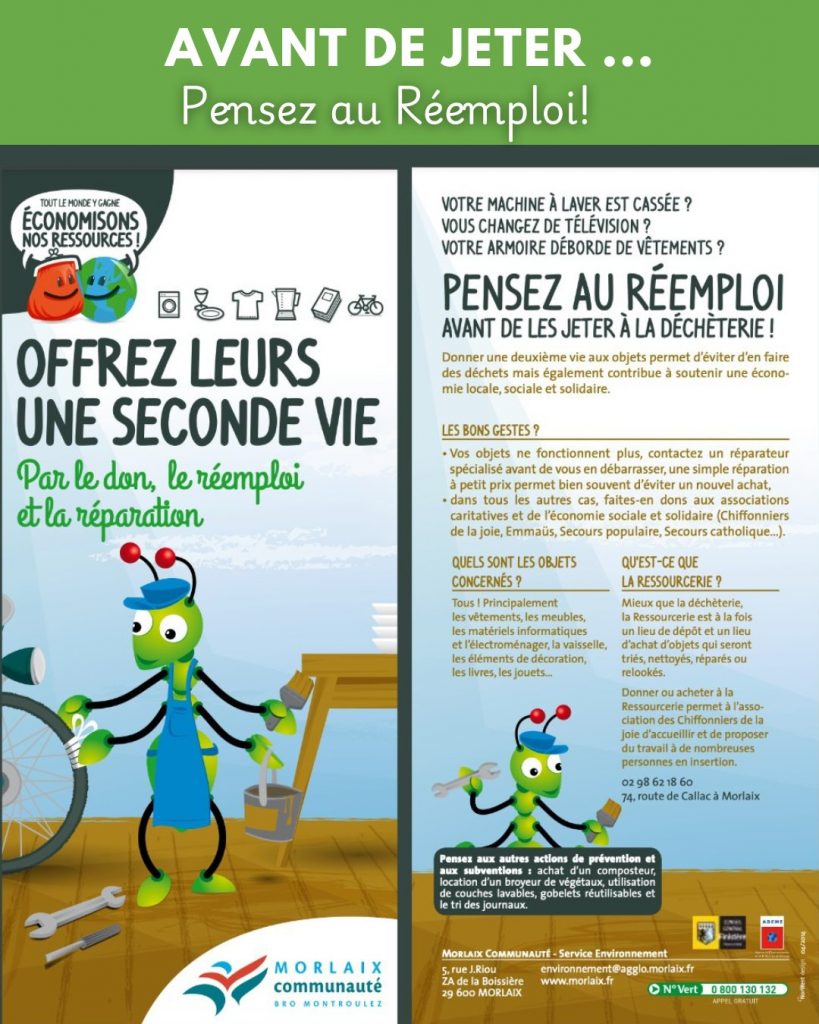 Reemploi dechets objets locquirec