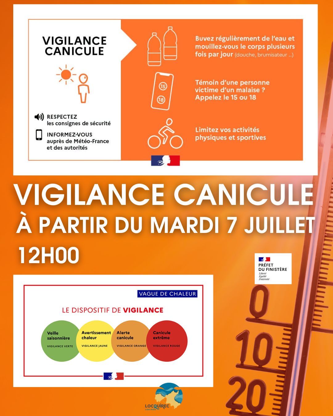 Alerte ORANGE Canicule