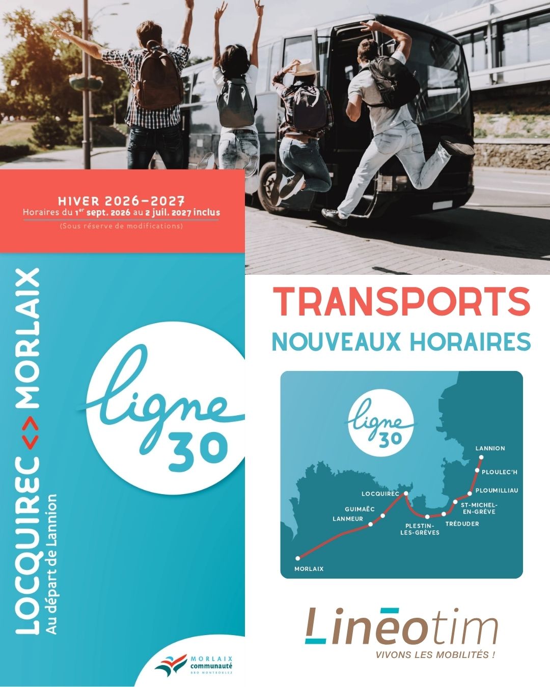 Transports : nouveaux horaires