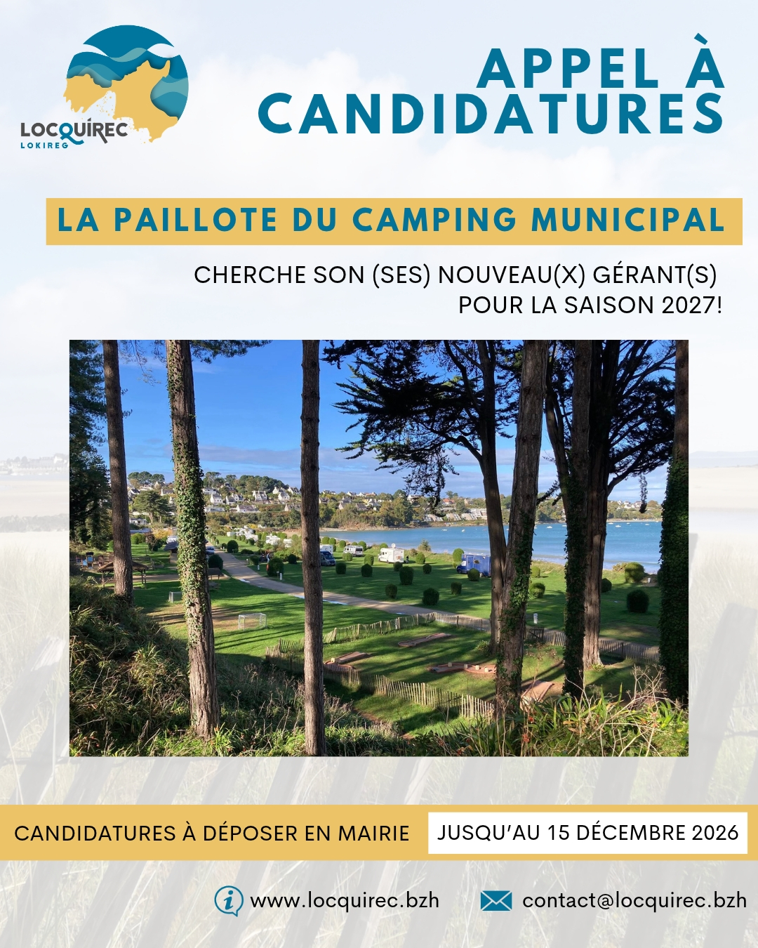 Paillote du camping | Appel à candidature